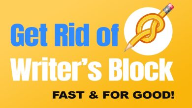 Overcome writers block, get rid of writers block,