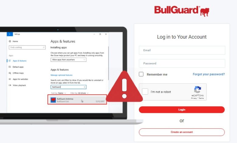 bullguard login is not working