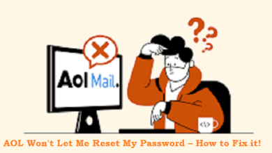 AOL won't let me reset my password