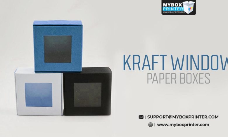 kraft window paper boxes