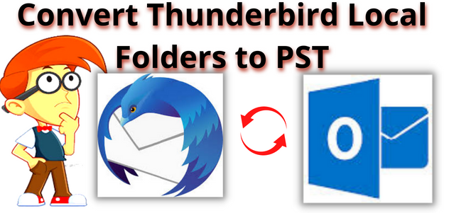 convert thunderbird local folders to pst