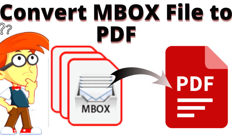 convert mbox file to pdf format