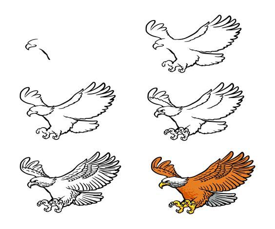 blad eagle drawing