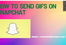 how to send gifs on snapchat