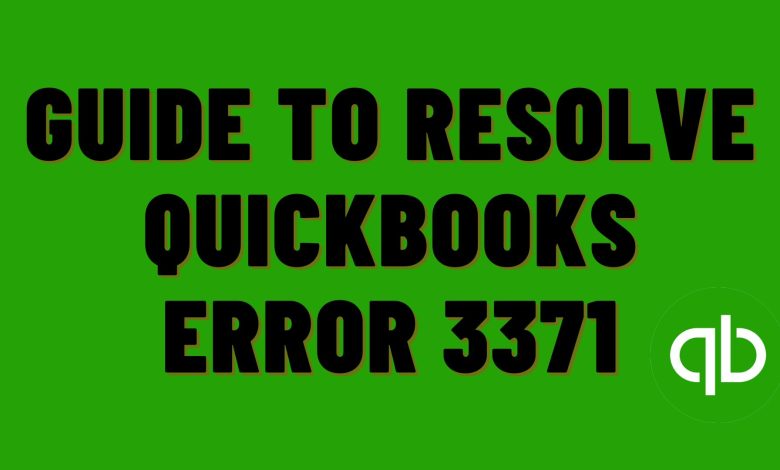 Quickbooks Error 3371