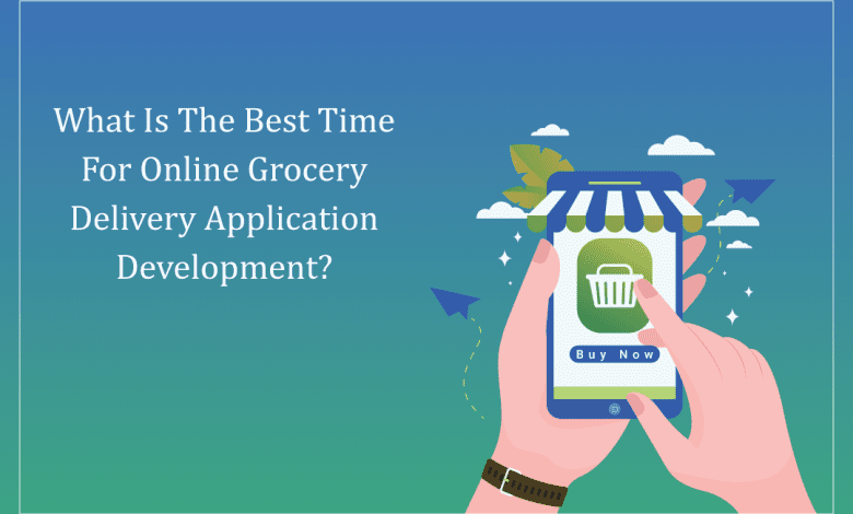 What is the best time for Online Grocery Delivery Application Development?