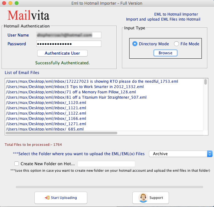 import-eml-files-into-hotmail