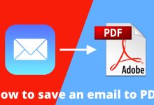 Save Email From Mac Mail To PDF File