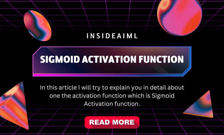 sigmoid activation function