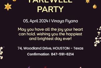 invitation card for farewell party